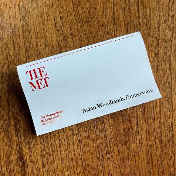 The Met "Asian Woodlands" plates set NIB - Picture 7 of 12